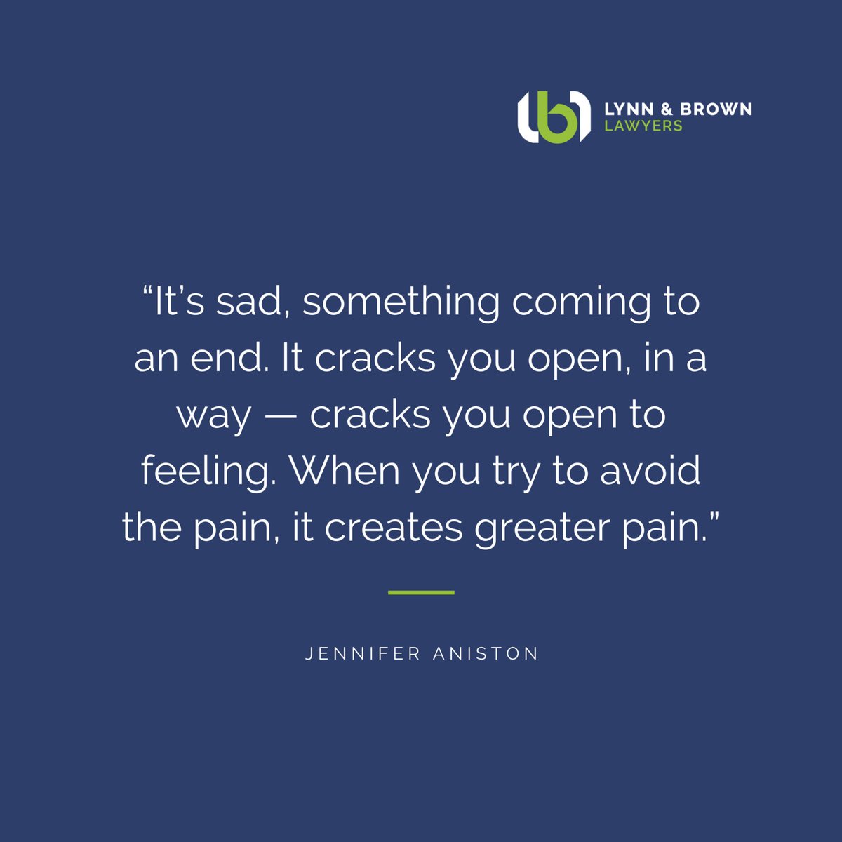 Can you relate to the words of Jennifer Aniston?