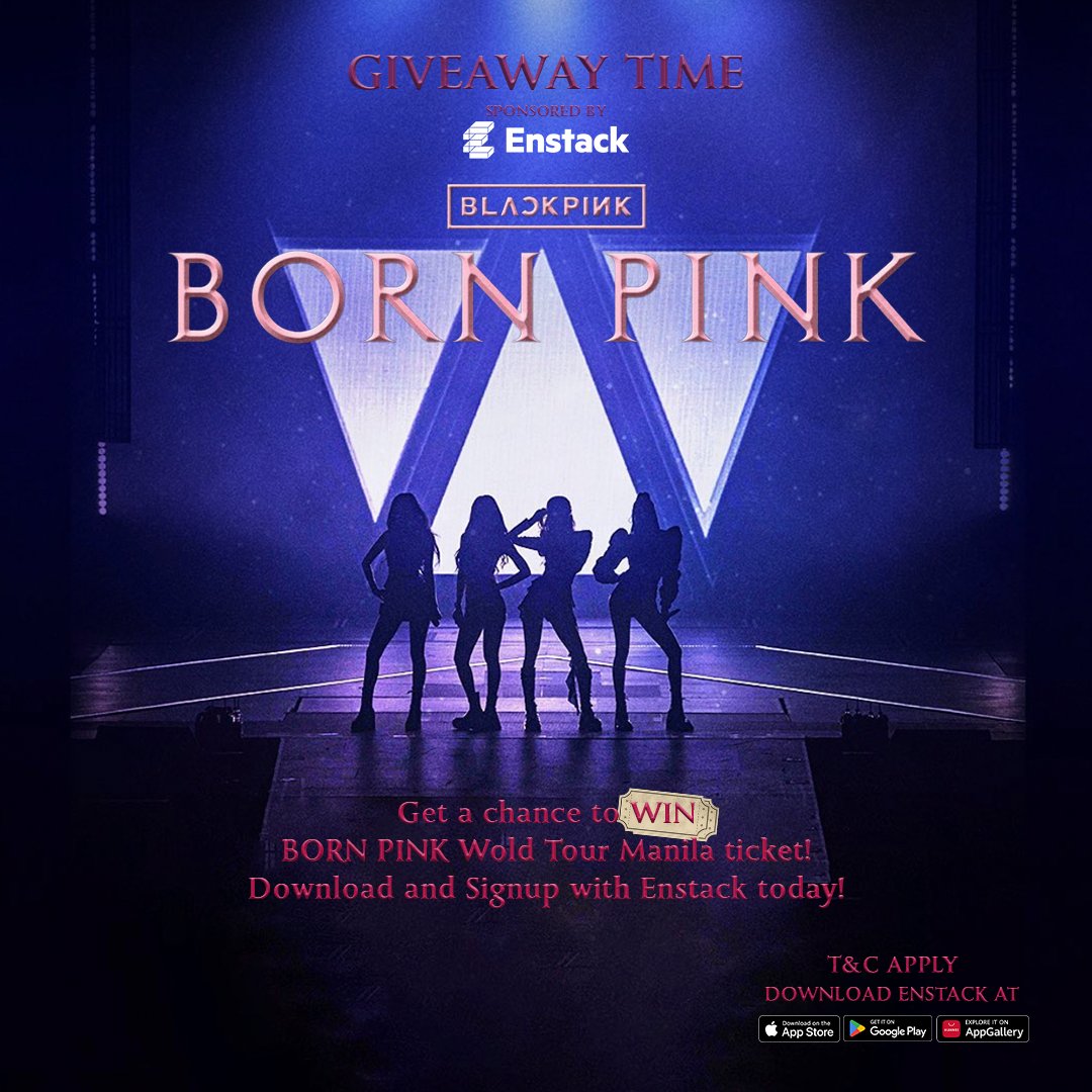 ynavillangca's tweet photo. BORN PINK TOUR MNL GIVEAWAY
๐คSPONSORED BY ENSTACK๐
BLINKS, ARE YOU READY TO DANCE & SING AT THE TOP OF YOUR LUNGS THIS WEEKEND? BECAUSE ENSTACK IS GIVING AWAY A BORN PINK TOUR MANILA UPPER BOX TICKET (WORTH P4,000) FOR SUNDAY, MARCH 26!
HOW TO JOIN? FOLLOW THESE EASY STEPS: https://t.co/DbvoT5IHGK