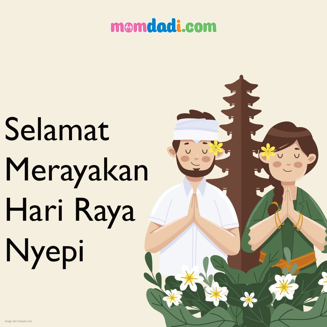 Selamat Hari Raya Nyepi Tahun Baru Saka 1945! Semoga Tuhan Yang Maha Esa memberikan kedamaian dan pengampunan kepada kita. #nyepi2023 #momdadi #momdadicom