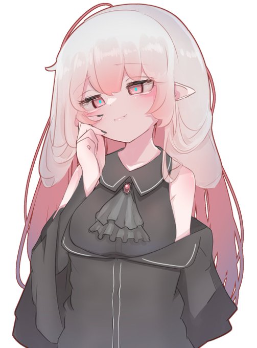 TRPG用の立ち絵
長耳型魔王流のカルミアちゃん 