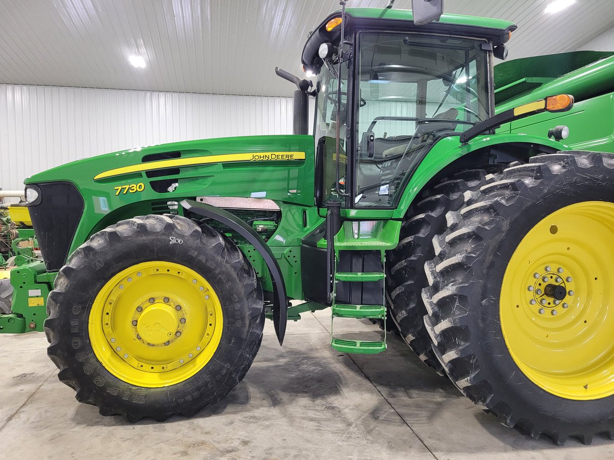 FOR SALE: John Deere 7730 Tractor, 3751 hours, IVT transmission, auto track ready, front 3pth and PTO, 3 remotes, front fenders, mirrors, North American tractor, 480/70 R34 front tires, 18.4 R50 rear tires and axle duals. 

Call or text 5194642833

Please Retweet!