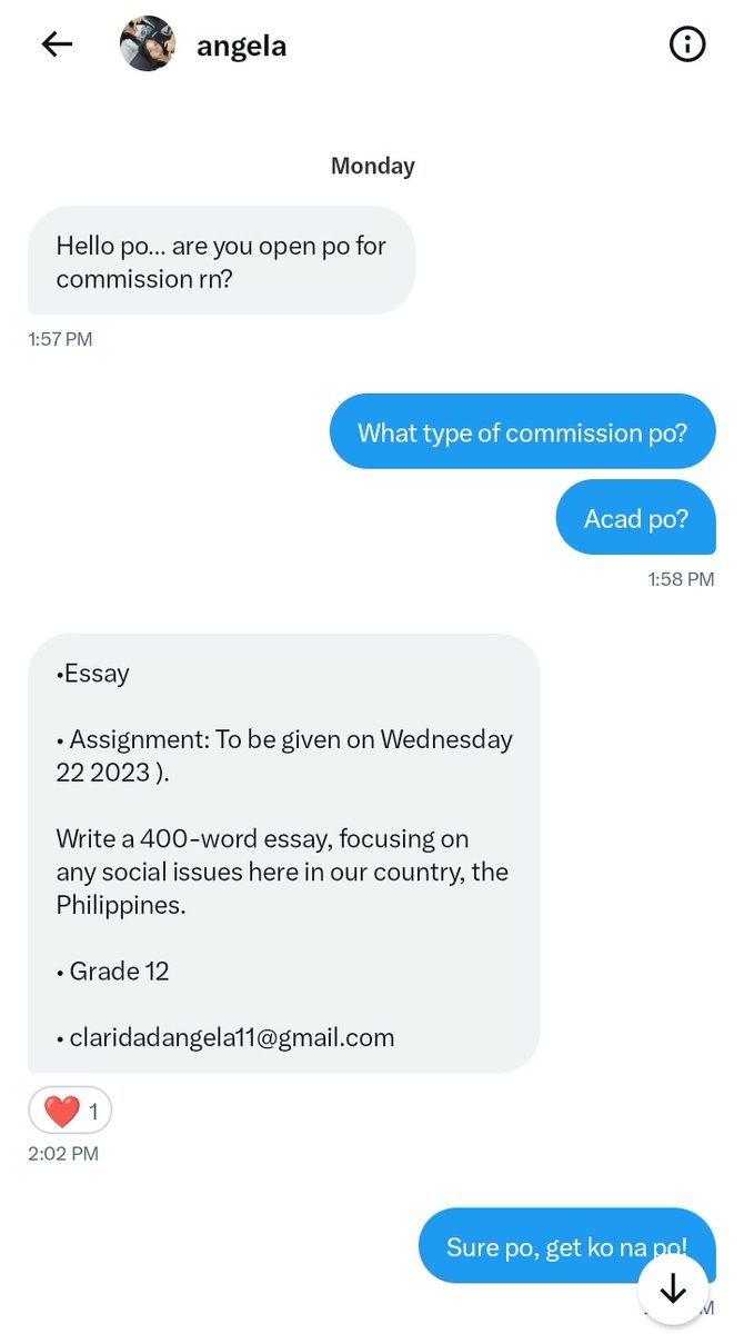 commsbymarin's tweet photo. Client: New 

➣ Task: Essays about social issue (corruption) 900 words
     ⤿ Price: 200 (fixed price)

✄ ─────────────

⎙: #MarinTransparency 
➲ Date of Transaction: [ 03/20/23 ] https://t.co/zhUhpW6kb4