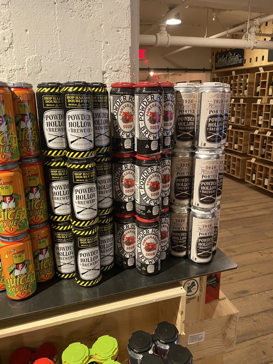 We love finding new breweries. Welcome to Mayhew Wine Shop @powderhollowbrewery #newarrivals #beerfromconnecticut #ifyoudontknownowyouknow #musttry #drinktolearn #drinkresponsibly