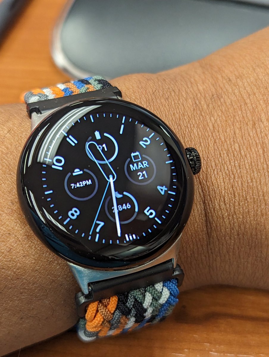 wutwutman's tweet photo. @madebygoogle Loving my #PixelWatch 😁 https://t.co/irQ39cnReM