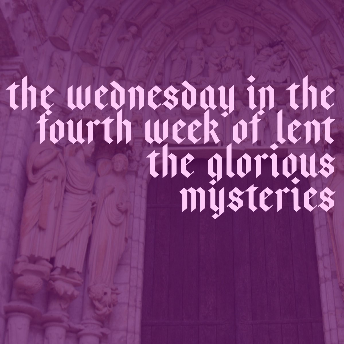 AdventureRosary's tweet photo. On this Wednesday in the Fourth Week of Lent, pray the rosary with us. https://t.co/1Rf8PMN9Gh