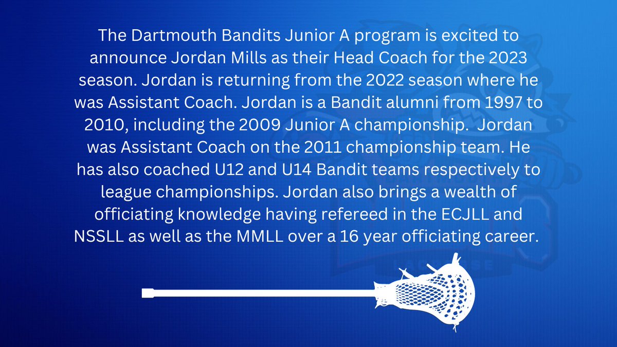 Announcing our Head Coach for the 2023 season…