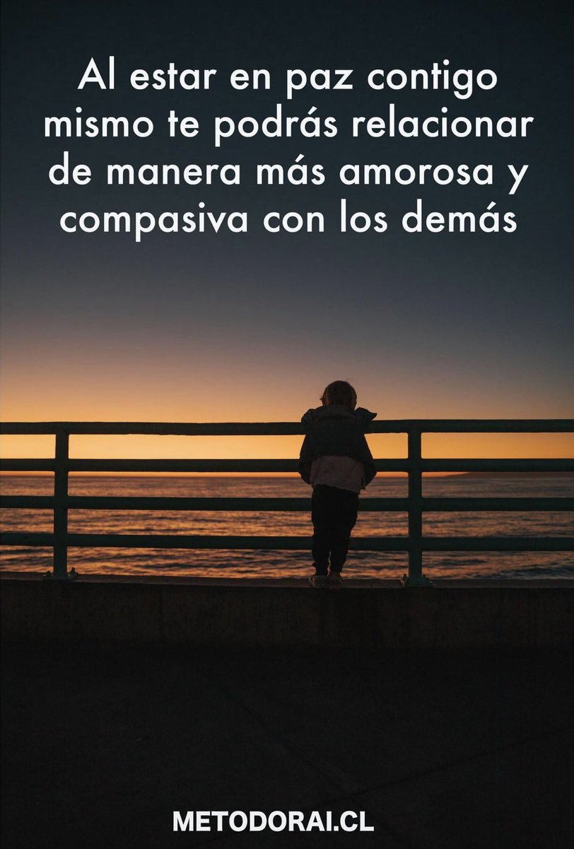 metodo_rai's tweet photo. Al estar en paz contigo mismo te podrás relacionar de manera más amorosa y compasiva con los demás. Todo parte por uno mismo! 🌊🌅 #metodorai #automirada #sentir https://t.co/HMmdLnLePD