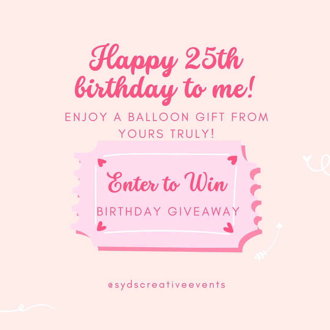 SydsCreative_'s tweet photo. Follow My Instagram for a chance to win FREE BALLOONS! 
IG: Sydscreativeevents 🥳 https://t.co/LMm5thJmKN