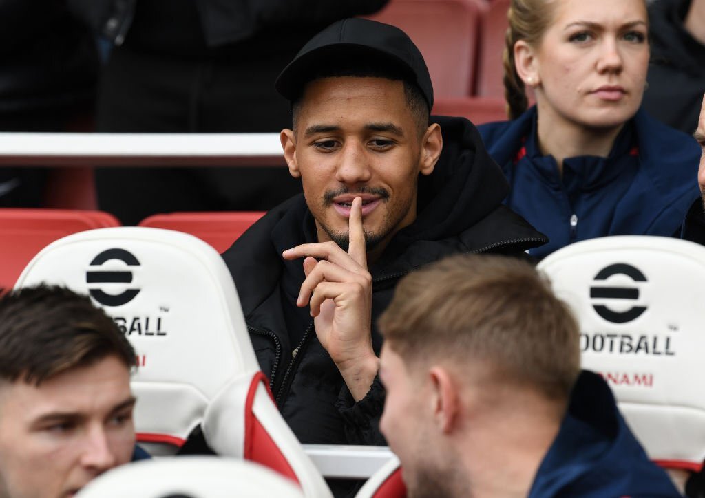 📸| William Saliba during #ARSCRY 🤫 #afc