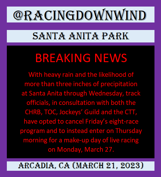 RacingDownWind's tweet image. Twitter Followers: News Update