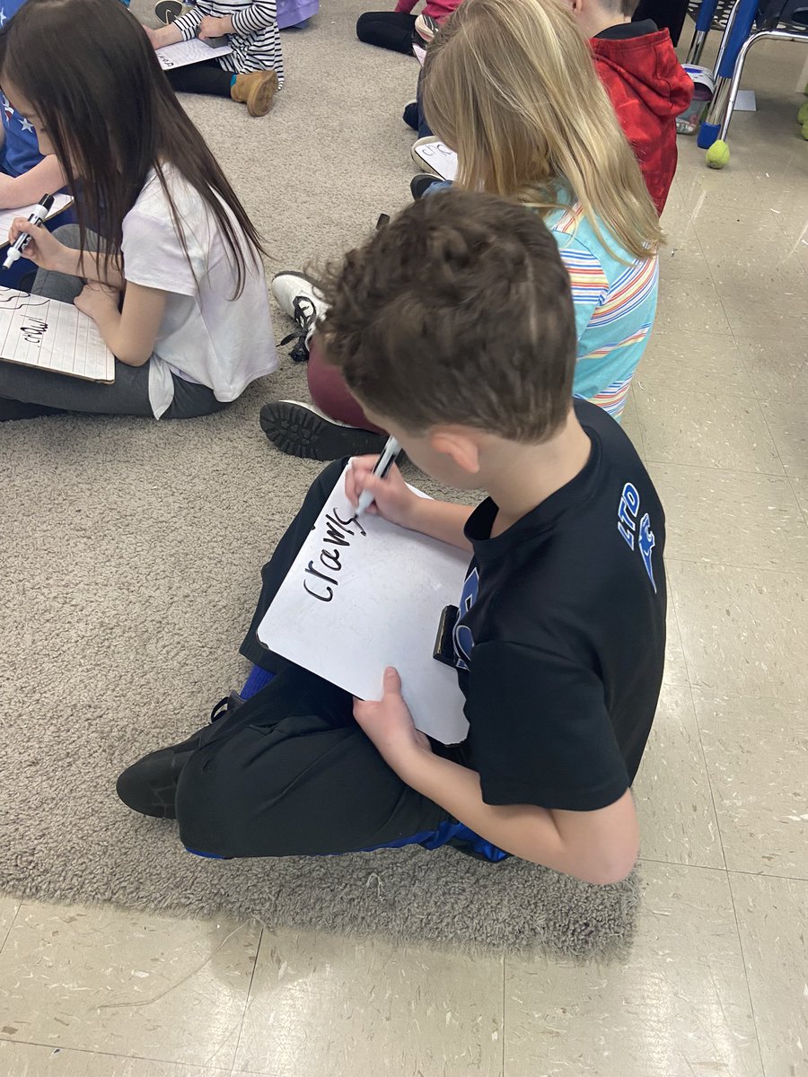 UFLI Phonics Lesson in action in Mrs. Parlett’s class.  These first graders were engaged, reading, and writing multiple spellings for so many phonemes! <a href="/Boro_Clearcreek/">Carrie Corder</a> <a href="/UFLiteracy/">UF Literacy Institute</a> #BoroLit