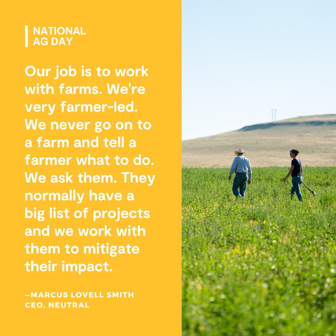 Agriculture is our reason for being. Today, on national ag day, we're giving it up to the farmers we work with and farmers across the board — because we're truly nothing without them! #nationalagday #farms #sustainableagriculture #agriculture #farmer #loveyourfarmer