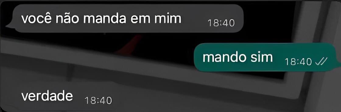 É assim que tem que ser: