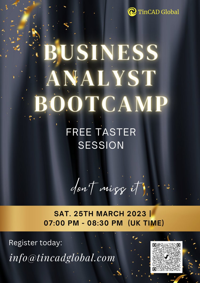 TincadGlobal's tweet photo. Join us for the free taster session this coming Saturday. 25th March 2023. 7pm (GMT). 

Register through this link, to get an invitation: 
https://t.co/l2c50ZeTFE https://t.co/KHXAc8JTmH