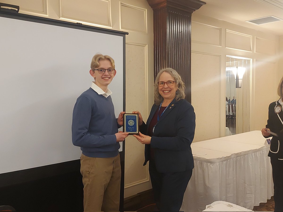 ODHigh's tweet photo. We are beaming with #PatriotPride for Eamon Fogwill who won 2nd Place in this year's Rotary Speak-Off! We are so proud of you! Congratulations to all the speakers and a huge thank you to the hosts @Rotary. Such a wonderful evening! @RotaryStJohnsNL @NLESDCA @CouncilOd https://t.co/gNJEH1covk