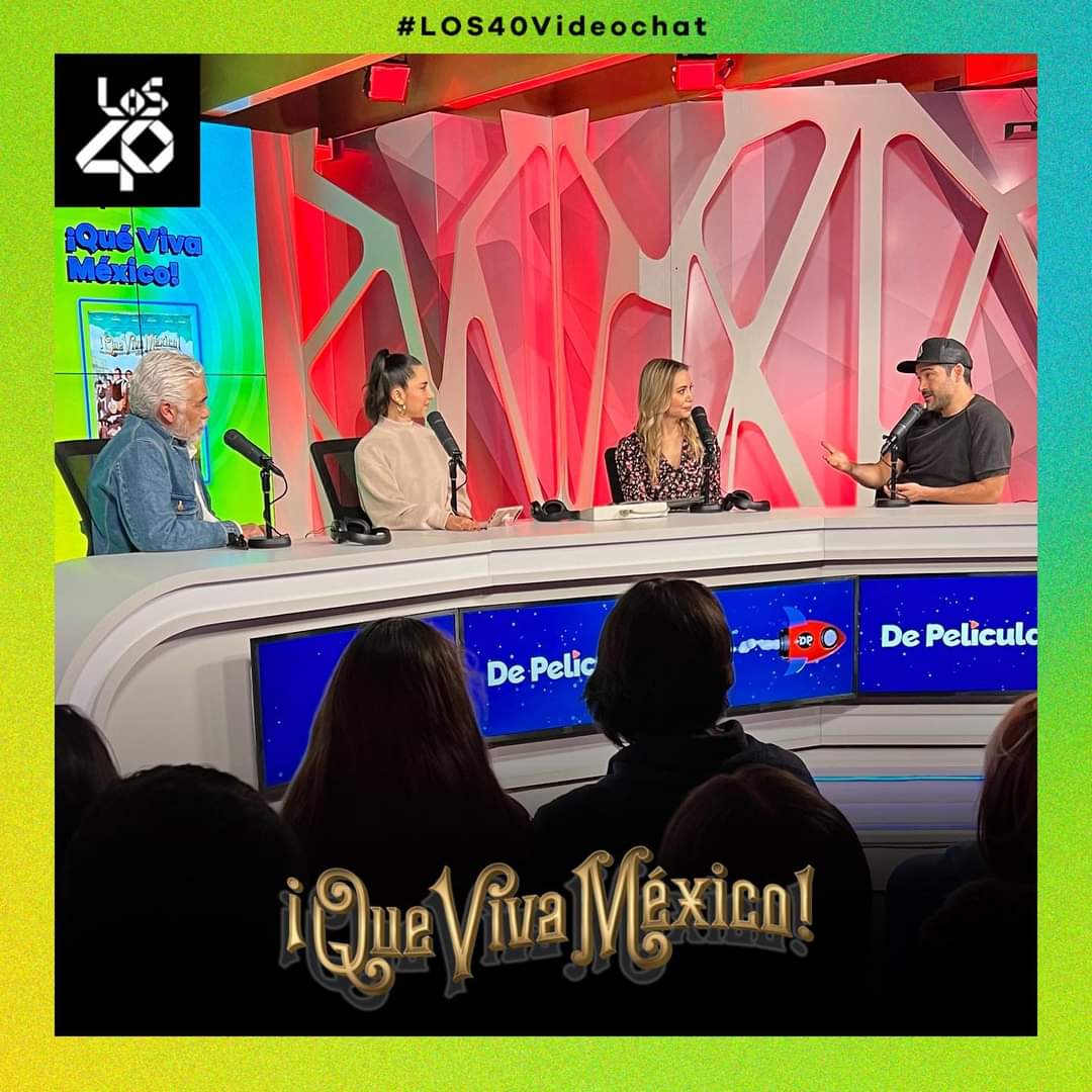 Sonrie_PonchoHD's tweet photo. Por si no lo vieron #Los40Videochat una gran  entrevista a Luis Estrada Y Alfonso Herrera hablando de @QueVivaMexico__   en De Película 40 por @los40mx 
https://t.co/qr5fl5698v https://t.co/yTA6yn4ttt