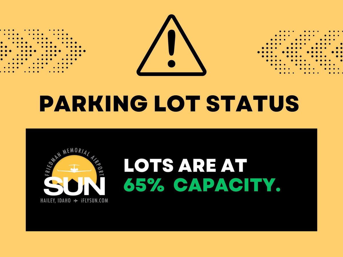 iflysun's tweet photo. ⚠️UPDATED March 21, 2023, at 5:48 p.m.
🅿️ PARKING STATUS: Parking lots are at 65% capacity. We still recommend arriving early, but the need to consider alternate transportation is not warranted at this time. Thank you for your patience. https://t.co/eq4oBK0yxQ