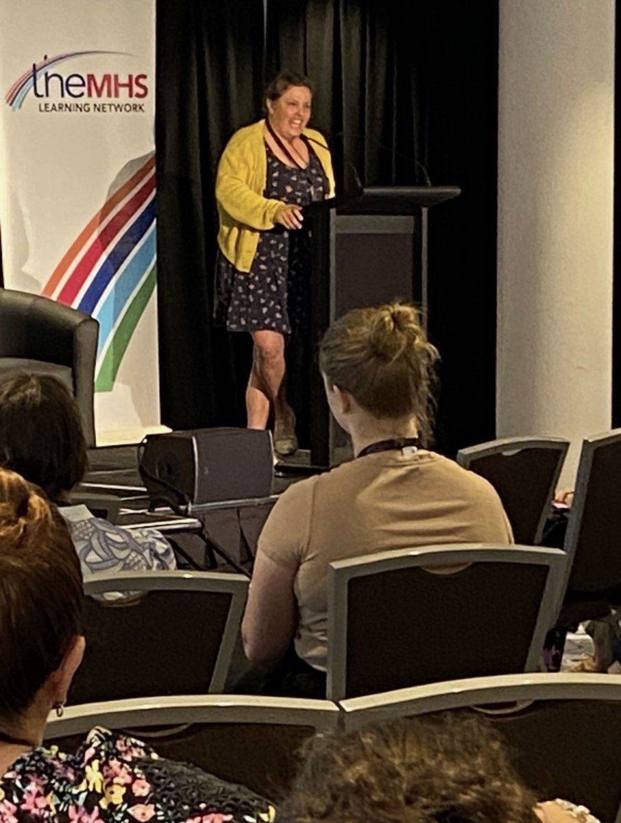 themhsorg's tweet photo. Jemima Isbester opened #TheMHS Forum today with the story of her lived experience. She brings lived experience values to her work and when her organisation was reviewing risk she asked, "Why is the #1 risk not listening to consumers and carers?" https://t.co/W3q413W2eG