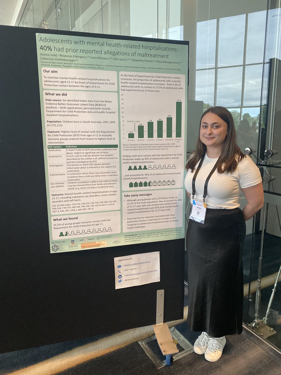 JessicaRJudd's tweet photo. Was so exciting to be at the Child &amp; Adolescent Mental Health conference this week presenting my research! Thank you to everyone who came to say hi! ✨  @anzmha #CAMH23 https://t.co/yMKHwjauN1