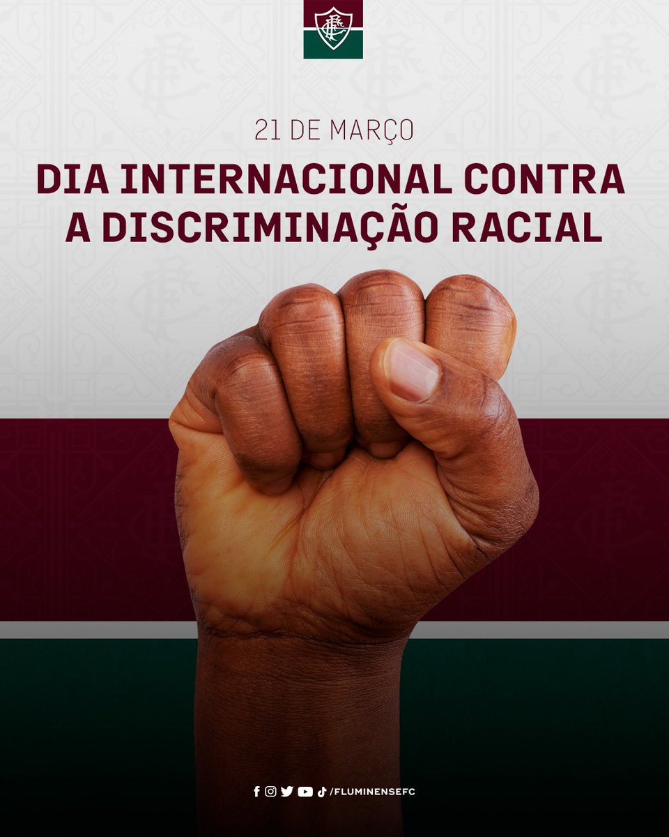 𝙇𝙐𝙏𝘼 ✊🏿🇭🇺

Lutar contra o racismo é um compromisso do #TimeDeTodos e de todos nós. Todos os dias, todas as horas.

Discriminação racial é crime. Combata!