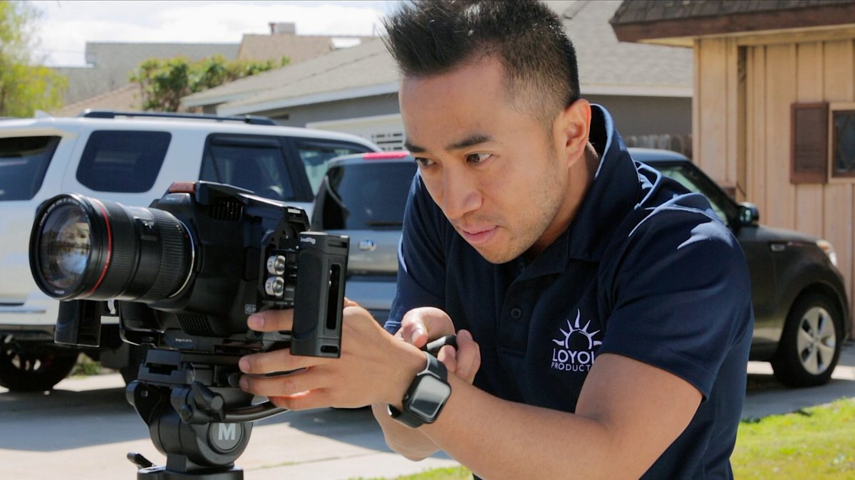 LPIFILMS's tweet photo. Gear check! Martin Ngo, our Digital Content Specialist (or as he calls himself, "Chief Run-and-Gunner") has been loving the BMPCC 6K Pro lately. 

#Catholic #Jesuit #filmmaking #cinematography #filmproduction https://t.co/VlUL2Hro4Q