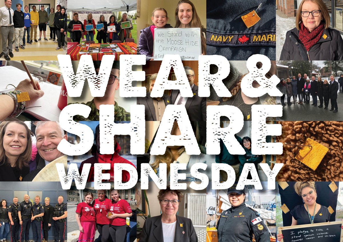 Before you go to work tomorrow.... don't forget to wear your moose hide pin and share on social media!
You can order a pin as a free gift of medicine on our web site:
moosehidecampaign.ca/pins

#moosehidecampaign
#moosehidecampaignday
#reconciliation