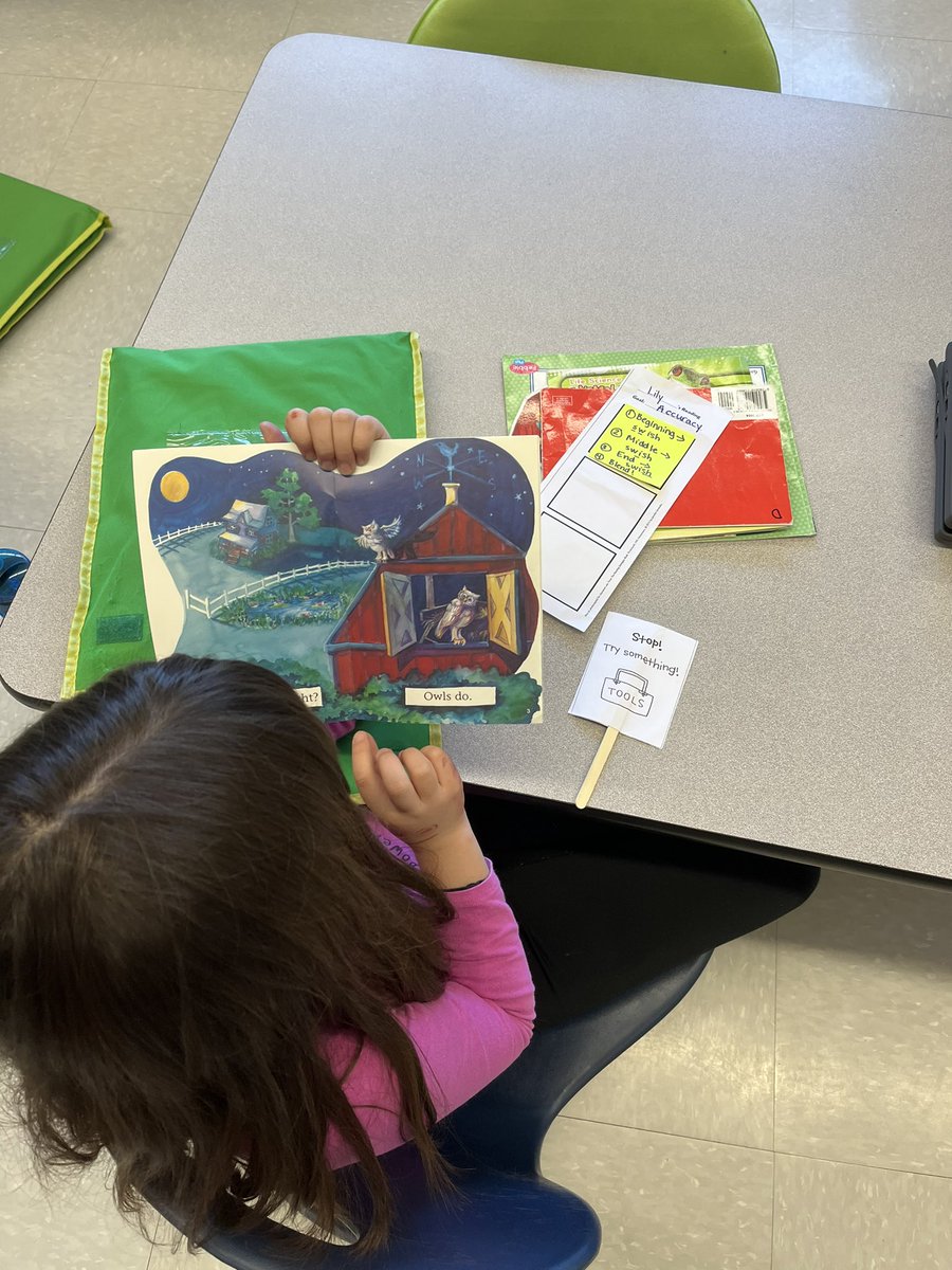 Students 💜 their Stop-and-Go paddles that remind them to stop when they come across a tricky word & use learned strategies to help them solve! Increases engagement & accountability, and is a great informal assessment for teachers! @TCRWP