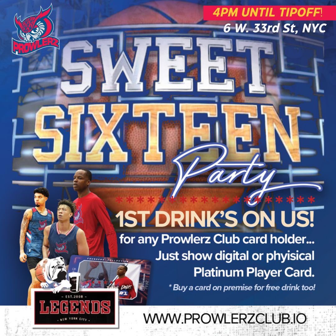 No better place to 🔒 in before the BIG game at MSG than THE OFFICIAL NYC home of the Prowlerz Club, Legends NYC! Get a free drink when you buy any FAU player collectible! Majority of the 💰 goes directly to the athletes! This is THE FAU pregame party you won’t want to miss 🎥