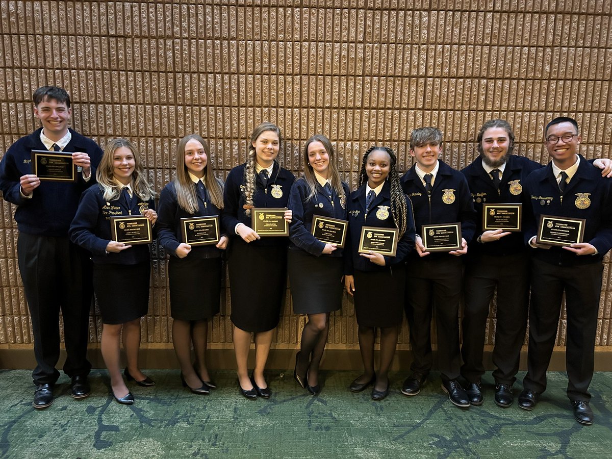 RiverdaleFFA's tweet photo. Congratulations to these NINE State Degree Recipients! This is the highest honor the Tennessee FFA can bestow on its members! We are so proud of these seniors! 

@RiverdaleHighTN @tljblair @RuCoCTE https://t.co/8yBQsdslhg