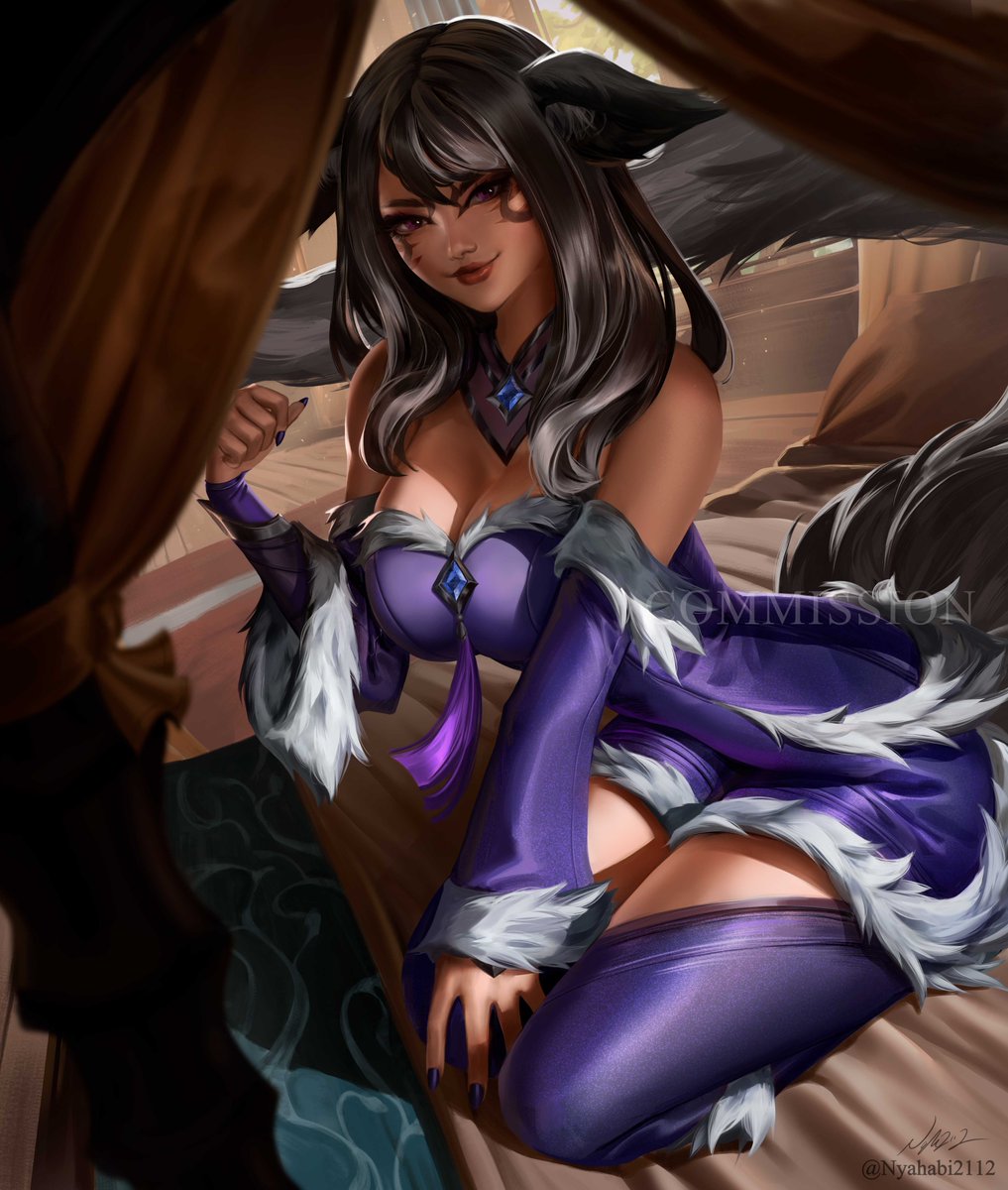 nyahabi2112's tweet photo. commission... hehe I loved drawing @GoldbanMarrih  OC (it's a cosplay of ahri haha)

#Ahri #commissions #digitaldrawing #cosplay #LeagueOfLegends https://t.co/GkxtV2UABj