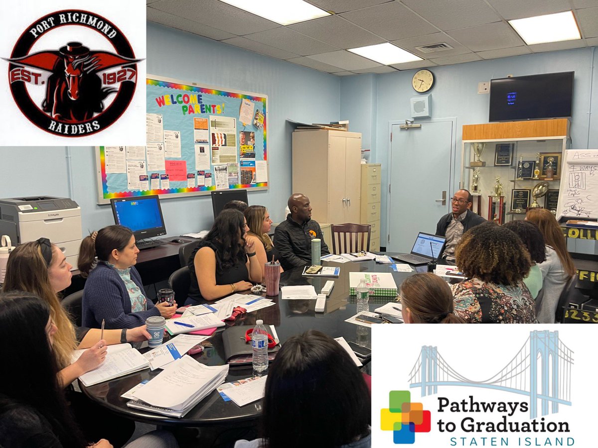 We would like to give a “<a href="/P2G_SI/">Pathways to Graduation-SI</a> Shout-Out” to <a href="/RaiderAccess/">Port Richmond H.S.</a> for inviting <a href="/P2G_SI/">Pathways to Graduation-SI</a> to participate in their meeting to discuss supports for Overage, Under-credited students at their school! #ItTakesAVillage <a href="/District79NYC/">District 79</a> <a href="/CSD31SI/">CSD31StatenIsland</a>