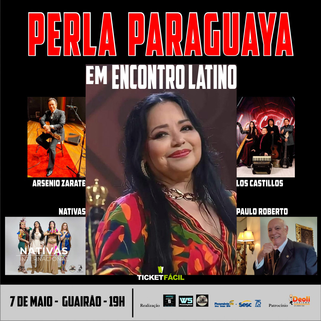 ticket_facil's tweet photo. PERLA PARAGUAYA EM ENCONTRO LATINO!

🎟 Ingressos: https://t.co/LdeAEGMeuL https://t.co/O2fWY8s2xA