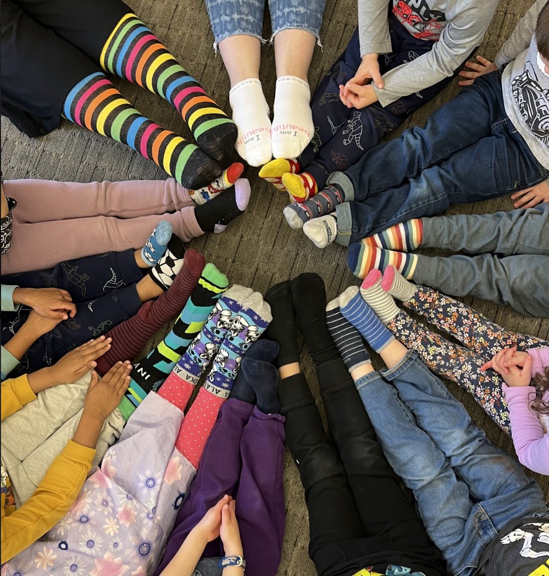 natickps's tweet photo. Today we celebrate the unique abilities and talents of individuals with Down Syndrome as we rock our socks to show our support! Let's continue to work towards creating a more inclusive society 💙💛

#WorldDownSyndromeDay #RockYourSocks #InclusionMatters #WeAreNatick https://t.co/cjAwsjWwiQ