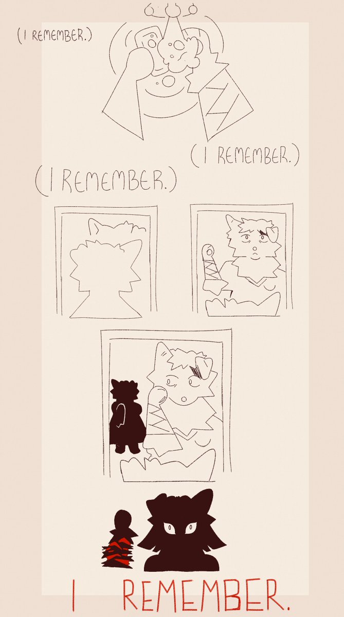 // domestic violence, animal/child harm
.
.
mom got defanged.

comic about when your abuser gets nicer as you get older. 🐺👩‍👧🩸