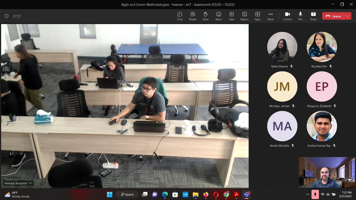 RizvisPM's tweet photo. Facilitated a session on Agile with @KYOCERA_Global India team earlier today in IST time zone; now facilitating a session with the @KYOCERA_Global Philippines team during the PHT time zone. 

#Smallworld #LiveVirtualTraining #Agile #Scrum #Kanban https://t.co/USC9Se5vtH
