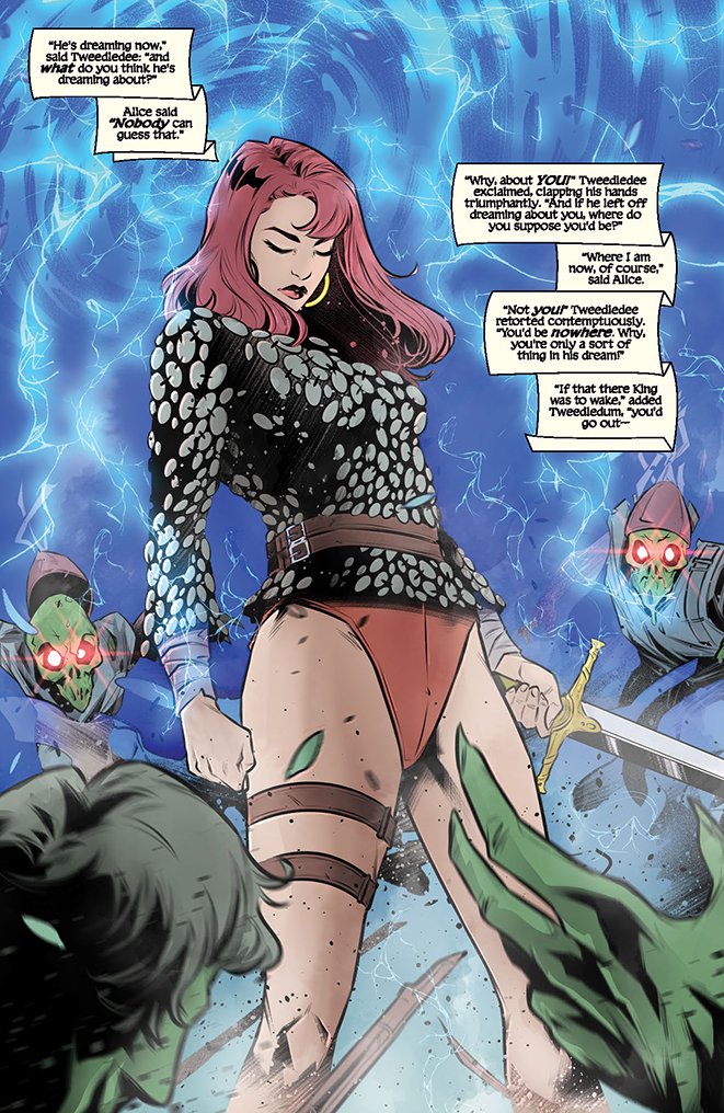 DynamiteComics's tweet photo. Red Sonja / Hell Sonja #4 hits shops this week from Jordan Clark and Miriana Puglia and we have a peek inside.
#redsonja #hellsonja #jordanclark #mirianapuglia
https://t.co/xldL7Kqzvb https://t.co/RrUdngp6eh