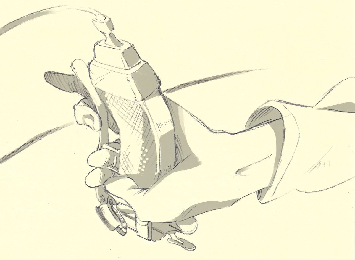 AoTWiki's tweet photo. ODM Gear handle sketches by Animator Takuma Ebisu https://t.co/H3NcI0Sbao