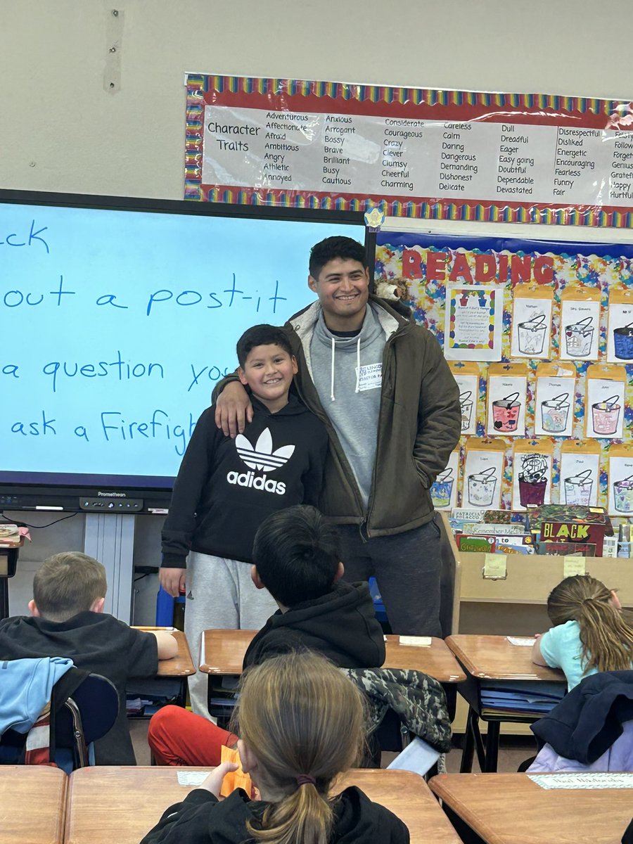 StevensCWC's tweet image. Thank you Mr. Rosales for stopping by our class to talk about being a firefighter