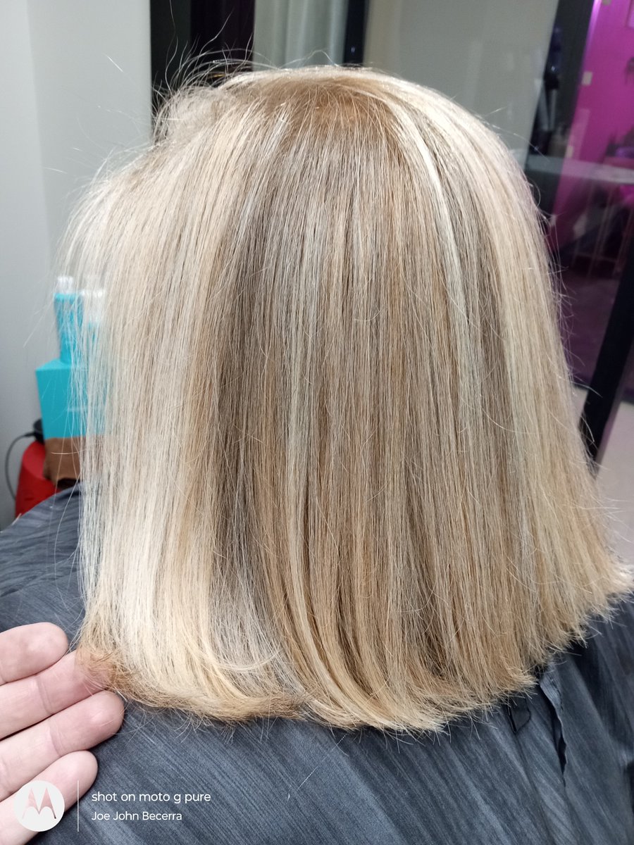 BecerraJohnJoe1's tweet image. Vanilla blonde created using the #Shadowlights service, accenting natural areas of lightness for beautiful dimension using #KolestonPerfect.