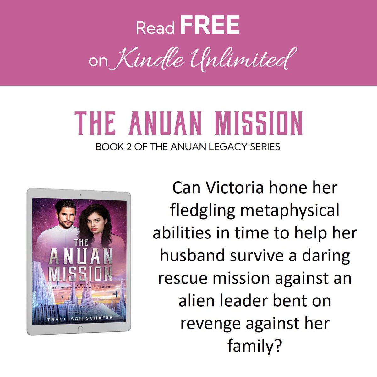 AuthorTraci's tweet photo. Get #TheAnuanMission here: https://t.co/TxuS6duxNt
#AmReading #Books #AmReadingSciFi #AmReadingRomance #SciFi #SciFiRomance #Romance #RomanceBook #AmReadingYoungAdult #AmReadingYA #YoungAdult #YA #YARomance #Kindle #KindleUnlimited https://t.co/DmbgaadHLC