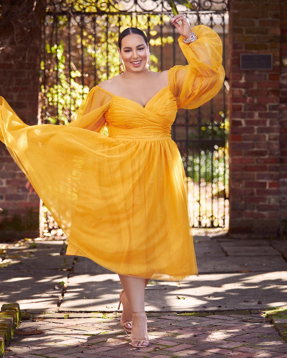 It's official: dress season has arrived🌷🌷🌷 Celebrating the start of spring with @IamBeauticurve in the prettiest dress #XOQ

Shop the Tiered Puff Sleeve Dress: bit.ly/3LFu9mC