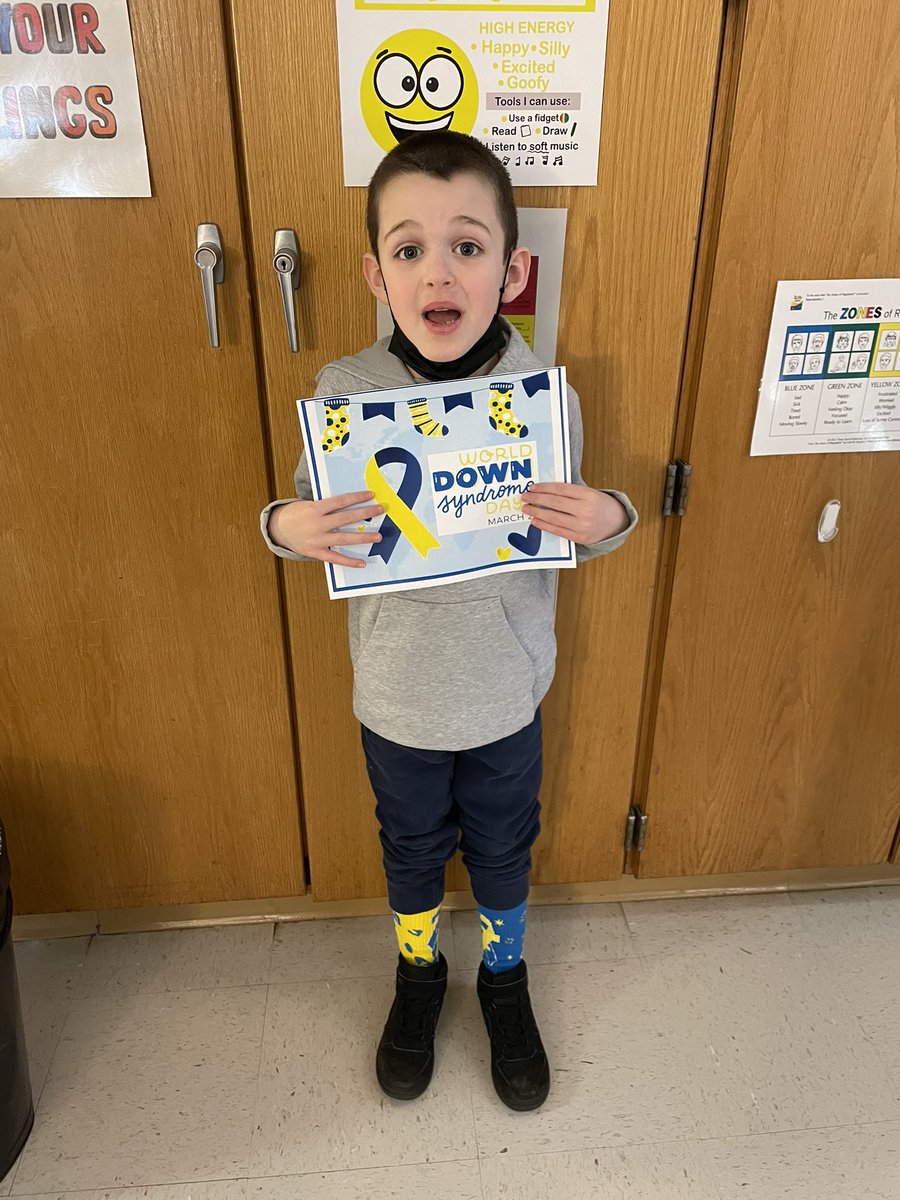 We rocked our socks today for World Down Syndrome Day! 💙💛💙💛