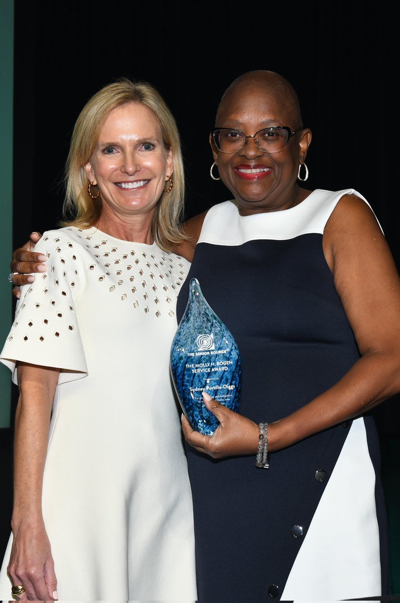 AnyStepCommunit's tweet photo. Congratulations to our Founder and CEO Sydney Portilla-Diggs the recipient of the Molly H. Bogen Service Award at @TheSeniorSource Spirit of Generations luncheon.#anystepisprogress
#womenchangemakers https://t.co/o5WAe9v0DG