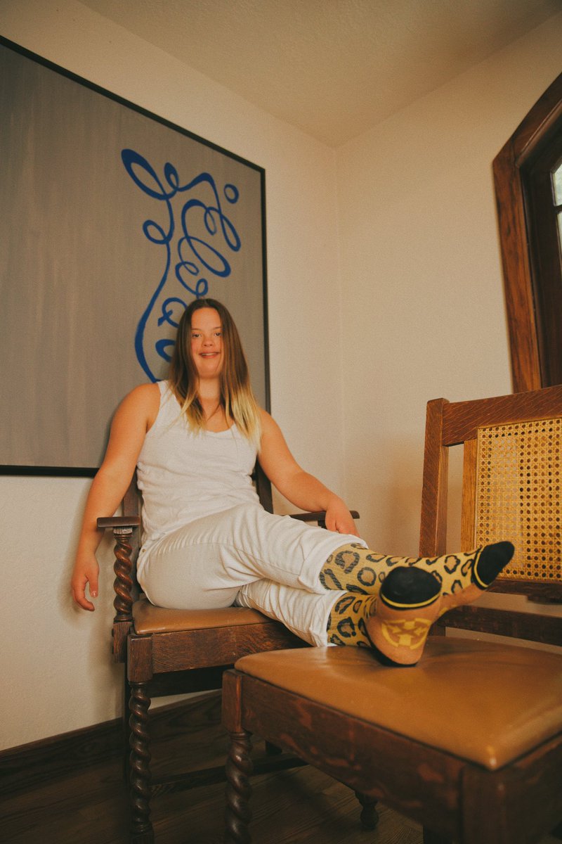 Merge4_'s tweet photo. Celebrating World Down Syndrome Day with MERGE4 Ambassador Jane Evans, Paralympic swimmer for @USADSSwim 
.
#worlddownsyndromeday #MERGE4 #MERGE4socks https://t.co/r7ITquK2gw