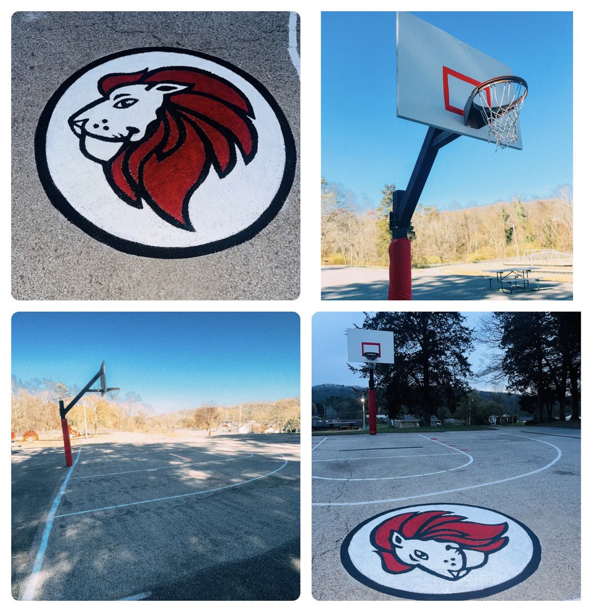 We are so excited about our official Linden Lion basketball court! A huge shoutout to <a href="/callie_ruth10/">Callie Cox</a> for making this dream a reality! Thanks to our amazing Linden PTO for funding this project! ❤️🦁❤️ <a href="/ORSchools/">Oak Ridge Schools</a>