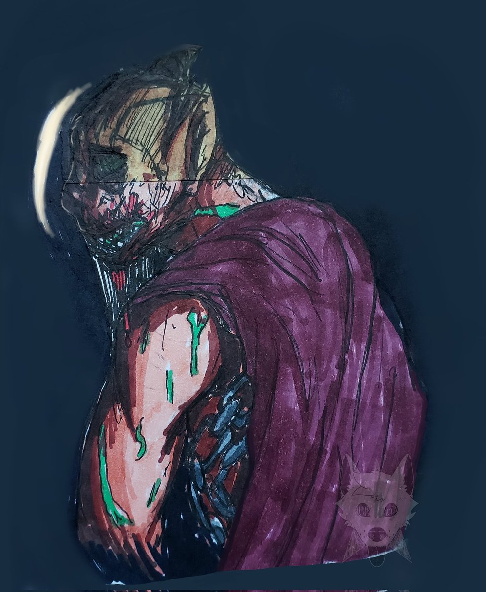 PerrosoDoggoso's tweet photo. Holding the beast...
And here we go with another fanart. This time I wanted to improve small details mixing traditional and digital editing. Which one looks better?
#DarkestDungeon #DDabomination #sketch https://t.co/dBD0XuRU1K