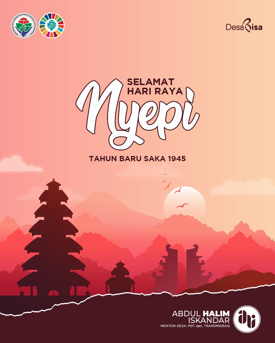 Selamat Hari Raya Nyepi, Tahun Baru Saka 1945. Semoga damai dan berkah hadir dalam keheningan Nyepi
#nyepi2023