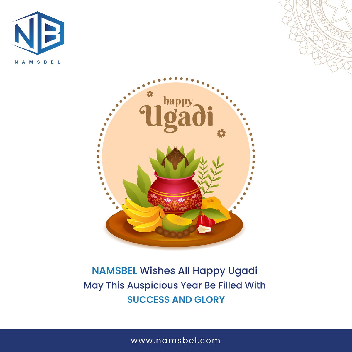 namsbel's tweet photo. Happy Ugadi 
.
#namsbel #digitalmarketing #celebration #ugadifestival #ugadi2023 #ugadispecial #ugadiwishes #festival #ugadi https://t.co/xIWQBV8sE5
