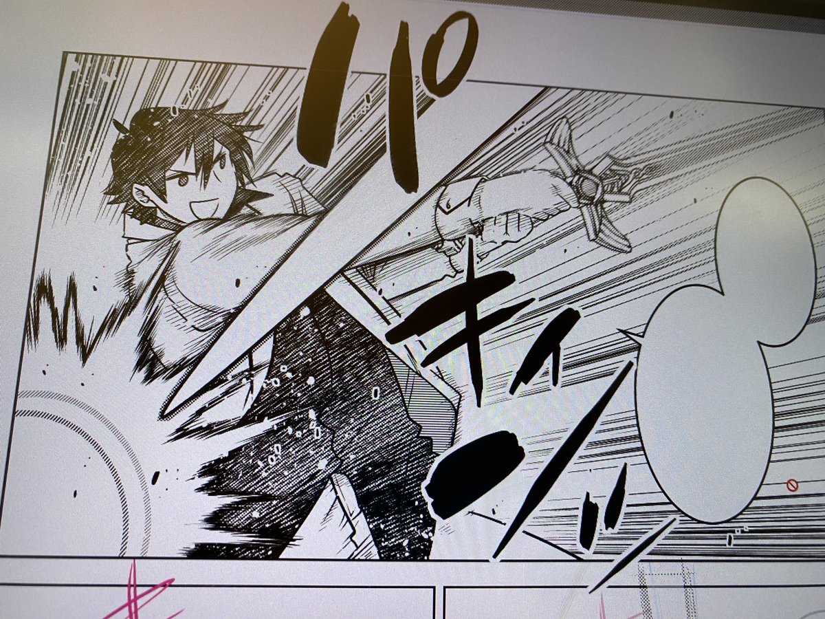 WBC盛り上がってる中、今週も野球シーン描いてる。 