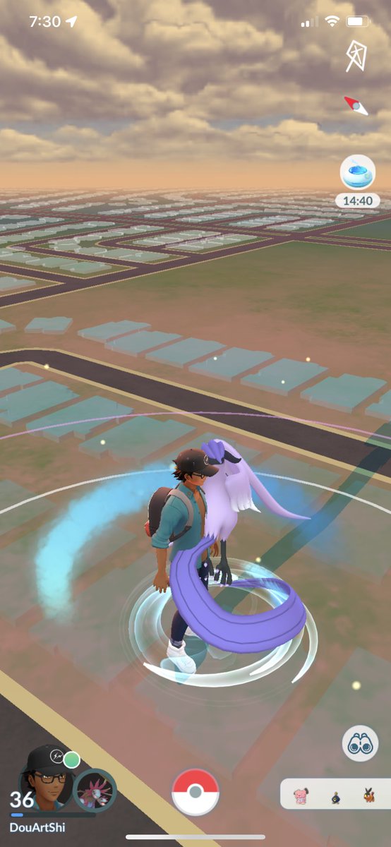 DouArtShi's tweet photo. Hey, @PokemonGoApp @NianticHelp I just started my daily incense walk and this magnificent Pokémon appeared. As soon as I touched it to try and catch it, it despawned. Why???? 😢 😢 😢 https://t.co/bcDvVNijCs